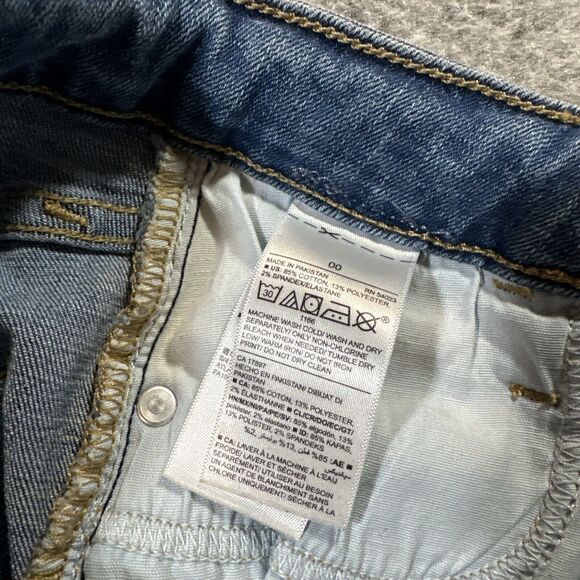 Old‎ Navy Rockstar Super Skinny High Rise Jeans Women's Size 00 Blue Denim - Picture 8 of 8